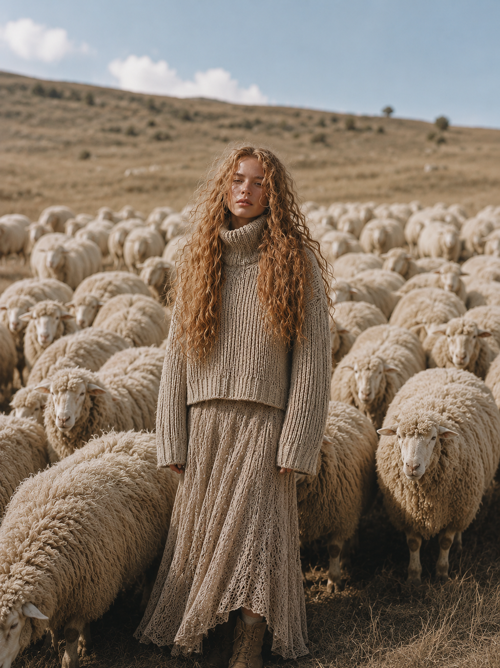 Oliver Mock Neck in Wool