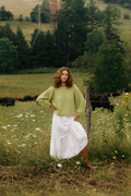 Adair - Wool Mock Neck Sweater in Seafoam