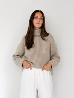 Oliver Mock Neck in Wool